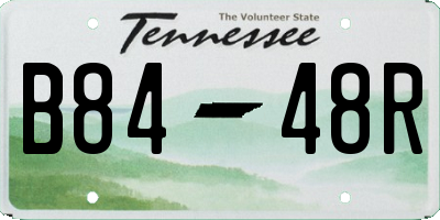 TN license plate B8448R