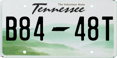TN license plate B8448T