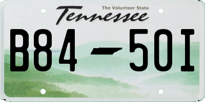 TN license plate B8450I