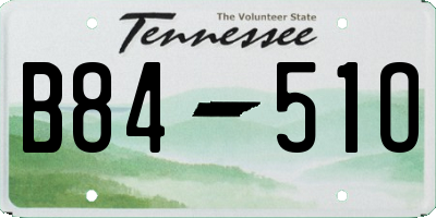 TN license plate B8451O
