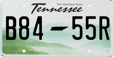 TN license plate B8455R