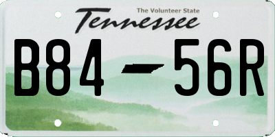 TN license plate B8456R
