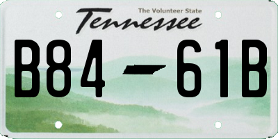 TN license plate B8461B
