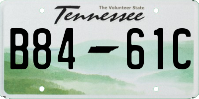 TN license plate B8461C