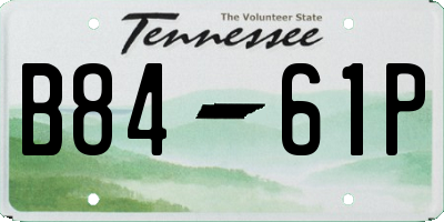 TN license plate B8461P
