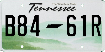 TN license plate B8461R