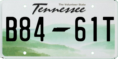 TN license plate B8461T