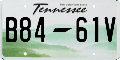 TN license plate B8461V