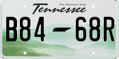 TN license plate B8468R