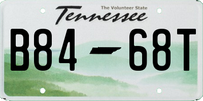 TN license plate B8468T