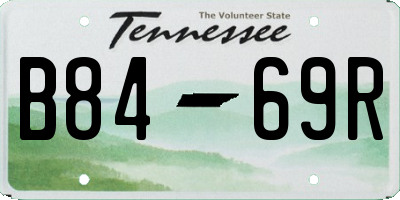TN license plate B8469R