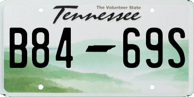 TN license plate B8469S