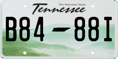 TN license plate B8488I