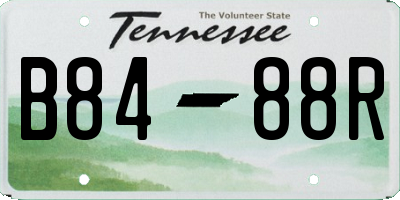 TN license plate B8488R