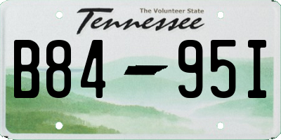 TN license plate B8495I