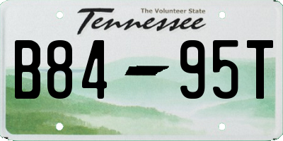 TN license plate B8495T