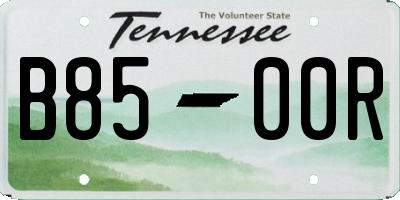 TN license plate B8500R
