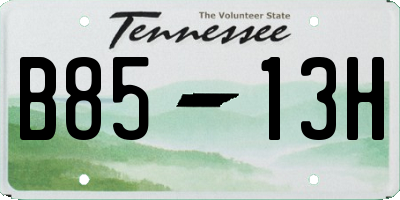 TN license plate B8513H