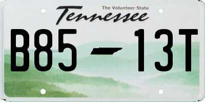 TN license plate B8513T