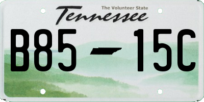 TN license plate B8515C