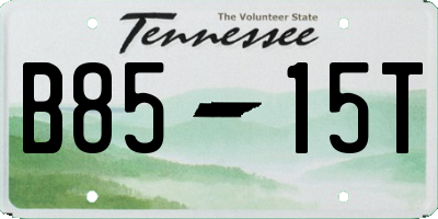 TN license plate B8515T