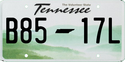 TN license plate B8517L