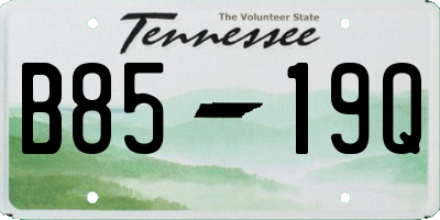 TN license plate B8519Q