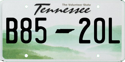 TN license plate B8520L