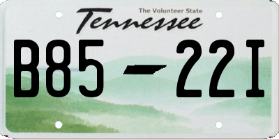 TN license plate B8522I