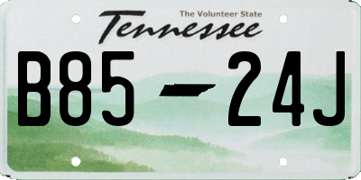 TN license plate B8524J
