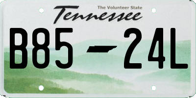 TN license plate B8524L
