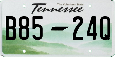 TN license plate B8524Q