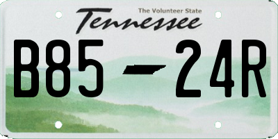 TN license plate B8524R