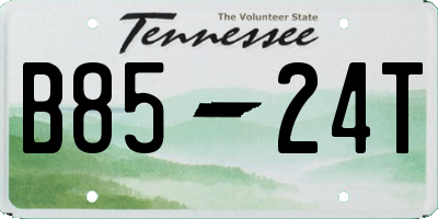 TN license plate B8524T