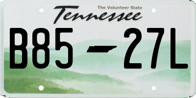 TN license plate B8527L
