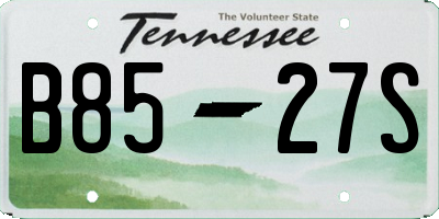 TN license plate B8527S
