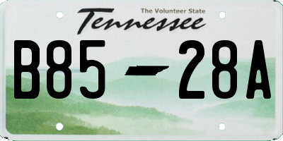 TN license plate B8528A