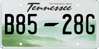 TN license plate B8528G