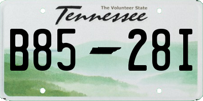TN license plate B8528I
