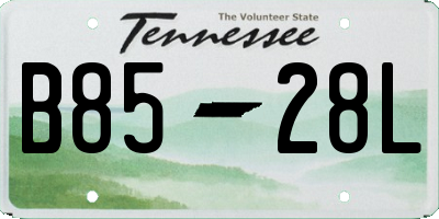 TN license plate B8528L