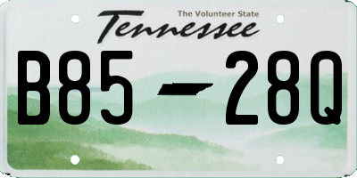 TN license plate B8528Q