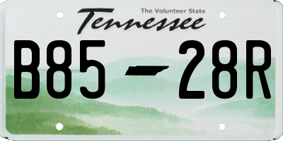 TN license plate B8528R