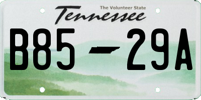 TN license plate B8529A