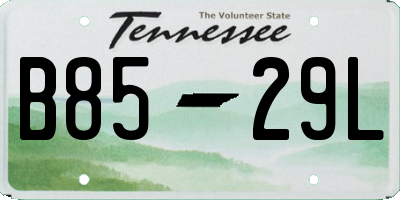 TN license plate B8529L