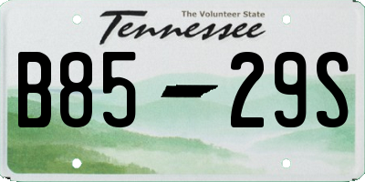 TN license plate B8529S