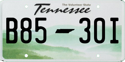 TN license plate B8530I