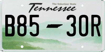 TN license plate B8530R