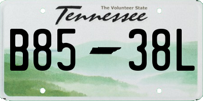 TN license plate B8538L