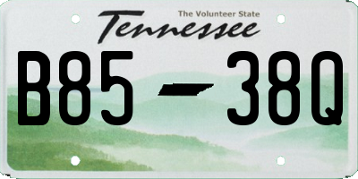 TN license plate B8538Q