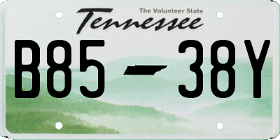 TN license plate B8538Y